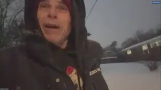 WUSA9 Weather Watcher reports from Falls Church on a snowboard