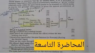 مادة النحو للمرحلة الثالثة/type of sentence structure/اليونت الثاني ،ص١٦