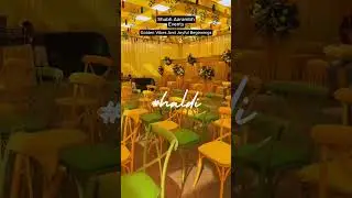 Vibrant Haldi Decor Ideas 2025 🌼 | Trending Wedding Setup by Shubh Aarambh Events Nagpur