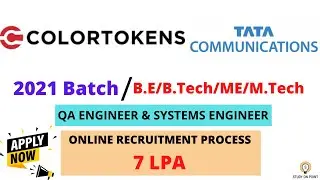 ColorTokens | TATA Communications Off-Campus Drive for 2021 Batch | Apply Now!
