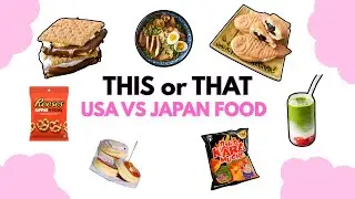 THIS OR THAT!! USA vs JAPANESE FOOD! 🍔🥤🍦