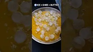Ice + Ghee = Butter! 🧈 Magical Homemade Butter Recipe | Butter in Just 1 minute #safeehaskitchen