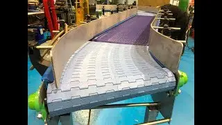 Conveyor Bend into Straight Section Modular Belting