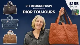 How to Make a Dior Toujours Inspired Bag 🧵 Designer Dupe Sewing Tutorial