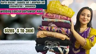 ☺️💝||Latest Designer partywear kurta set haul/ kurta plazoo set||wedding special Amazon Dresses☺️💝||