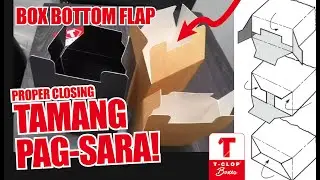BOX BOTTOM FLAP - How To PROPERLY Close The Bottom Of Your Box