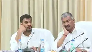 AP Ministers Meeting On  Panchayati Raj and Rural Development And Water Resources
