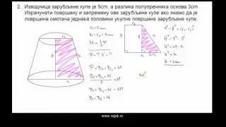 Зарубљена купа - примери 1
