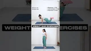 Weight GAIN exercises✅🧘&zwj;♀️#youtube #health #shorts #viral #fitness #motivation #weightgain #workout