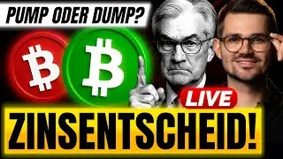 🔥Krypto: FED ZINSENTSCHEID! Pump oder Dump? LIVE TRADING!🔥