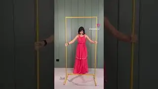 www.thedecorcycle.com DIY Foldable Gold Metal Stand to Create Your own Backdrop. The Size is 6 Feet