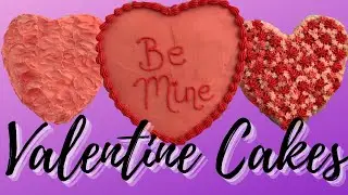 ❤️ 3 EASY Valentine CAKES in 3 Minutes ❤️