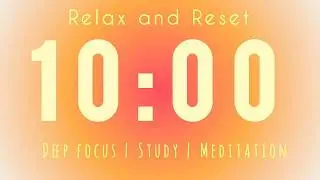 10 Minute Yellow Aura Timer ☀️ | Focus • Study • Positive Energy | Silent Countdown