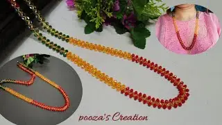 How To Make Cross Design Beads Necklace At Home /नयाँ Cross डिजाइनको पाेटे/Jewelry Making At home.