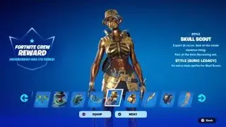 Fortnite Skull Scout:  STYLE (AURIC LEGACY)