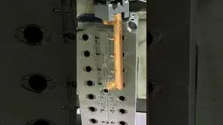 Bull Horn Shaped Electrode EDM Machining#edm  #processing #machine