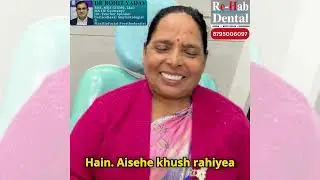 AFTER FULL MOUTH DENTAL IMPLANT TREATMENT PATIENT TESTIMONIAL🙏Thank to Dr Rohit Yadav