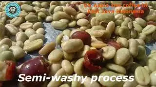 #kopi#greenbeancoffee#                                           PROSES GREEN BEAN COFFEE SEMI  WASH