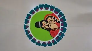 Jai Sri Ram Rangoli|Divine Touch Rangoli – Jai Sri Ram|Jai Sri Ram|Creative Ram Rangoli|Rangoli