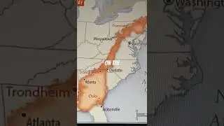 Norway overlaid on the US.