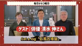 毎日がネコ曜日 日曜日版　ゲスト：俳優  清水 伸さん＆Cat a log「お風呂場猫」