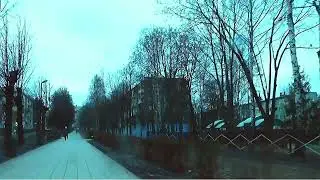 По плиткам бульвара в начале декабря на Recumbent tricke