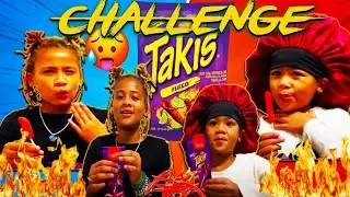 Hot Takis Candy Challenge | Spicy Candy Challenge | Takis | Crafty Tae and Van