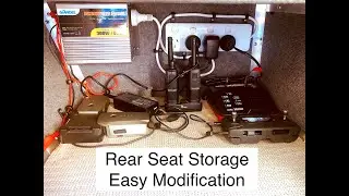 4x4 Storage ideas, Camera gear storage, batteries charged and very easy access. Wayne Groomes