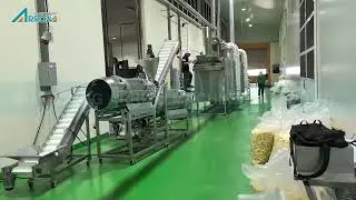 Puff star production line customer factory #Crunchysnacks, #Spicysnacks, #Cornchips,  #Crispysnacks