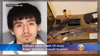 Officers Seize Stash Of Guns From Stockton Assault Suspect