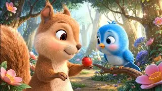 🐥 Kukku Aur Gilhari 🐿| Cute Animal Cartoon Story For Kids | MoonToonix |
