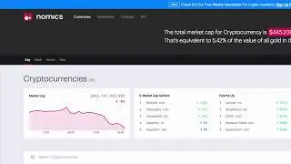 Nomics MVP - Cryptocurrency Market Cap Rankings