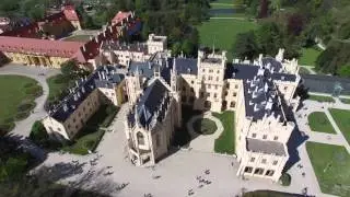 4K (UHD) Lednice Castle from above