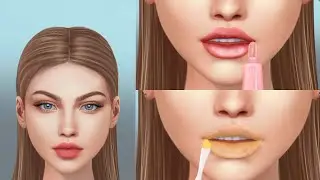 Mini Vlog ASMR Teen Girl Lips Makeup  | Makeup Transformation | Lips Makeup Artist | Alina ASMR