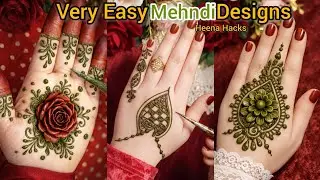 Mehndi Designs ❤️ | how to make mehandi ka designs trick | Stylish Henna मेहंदी ट्रिक 🔥🤯