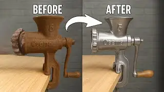 Restoration Rusty Meat Mincer - Abandoned Meat Grinder