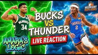 🚨LIVE: BUCKS vs THUNDER Reaction! 🦌⚡️ Giannis vs SGA at Fiserv Forum!