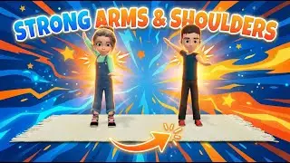 STRONG ARMS & SHOULDERS: 20 Min Kids Upper Body Workout