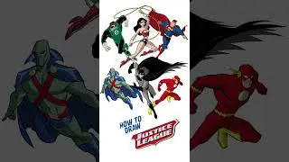 HOW-TO-DRAW: The Justice League!✏️🔷🔶🔵🔴🔷🔶