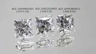 2 carat Super Ideal A CUT ABOVE Princess Diamonds from Whiteflash