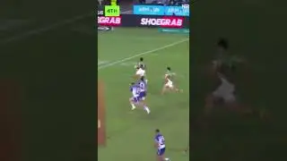 Souths Latrell Mitchell TRY against Bulldogs #southsydneyrabbitohs #try #nrl #rugbyleague #shorts