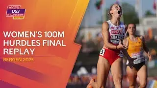Women's 100m hurdles final | Bergen 2025 U23 Championships