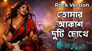 Tomar Akash Duti Chokhe | AI Cover | Rock Version | Bengali New Song 2026 | RH HUB RECORD