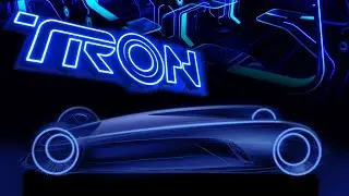 Futuristic concept car rough sketch ( inspiration from TRON)