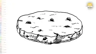 Cookies biscuit drawing easy | Art tutorial | How to draw Cookies step by step | #artjanag
