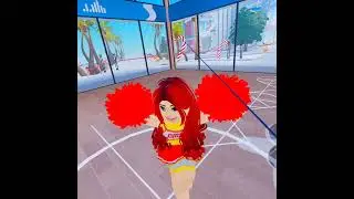 redhead cheerleader red big pom poms dance No 1 (sexy😍🥰😘)