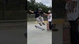 ⁠​⁠Teaching skate tricks to one of my biggest fans! @2.ChivosCorridos #skateboarding #skate #shorts