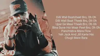 Dilli Wali Baatcheet (Lyrics) - Raftaar