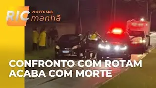Homem morre após confronto armado com a rotam; carro tinha alerta de furto e houve perseguição
