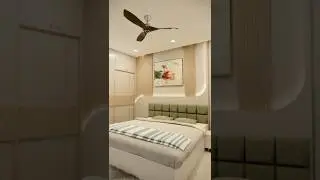 Good looking Bedroom 3d render video #interiordesign #viral